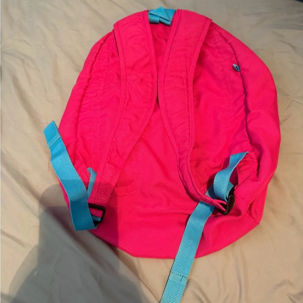 Nike Hot Pink Backpack with Teal Trim and Purple Swoosh